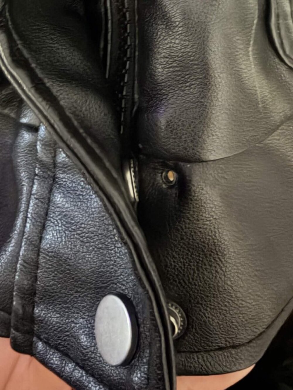 Oversized Leather Jacket ༻ - Picture 3 of 3